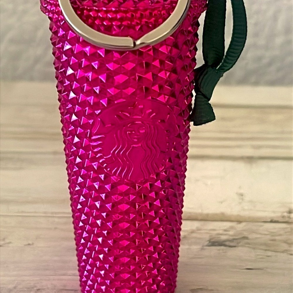 Starbucks Sangria Studded Key Chain/Ornament. - Picture 5 of 6